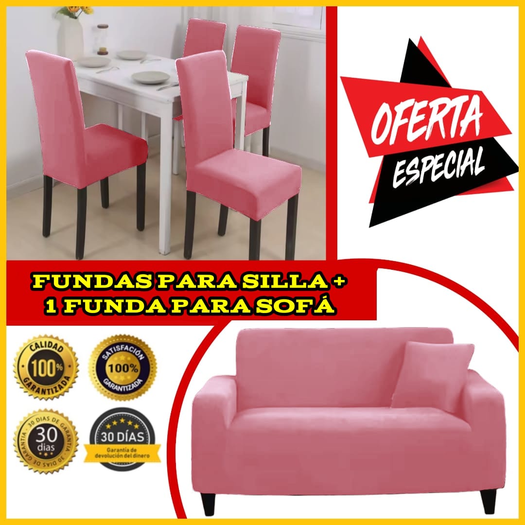 OFERTA EN FUNDA PARA SOFA + FUNDAS PARA SILLAS DEL COMEDOR ⭐⭐⭐⭐⭐5/5