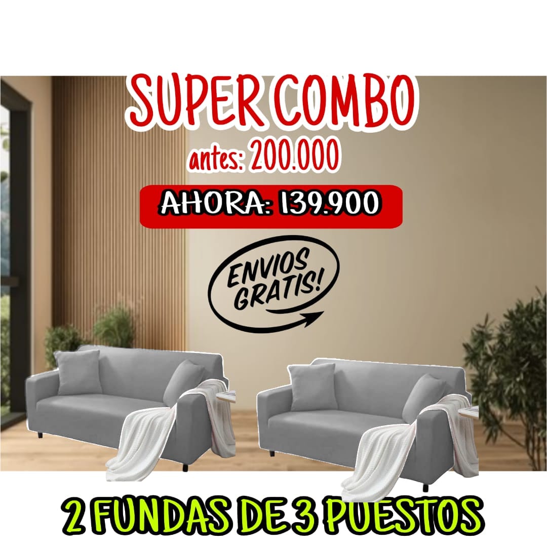 Oferta en Fundas Ajustables Para Sofá ⭐⭐⭐⭐⭐5/5