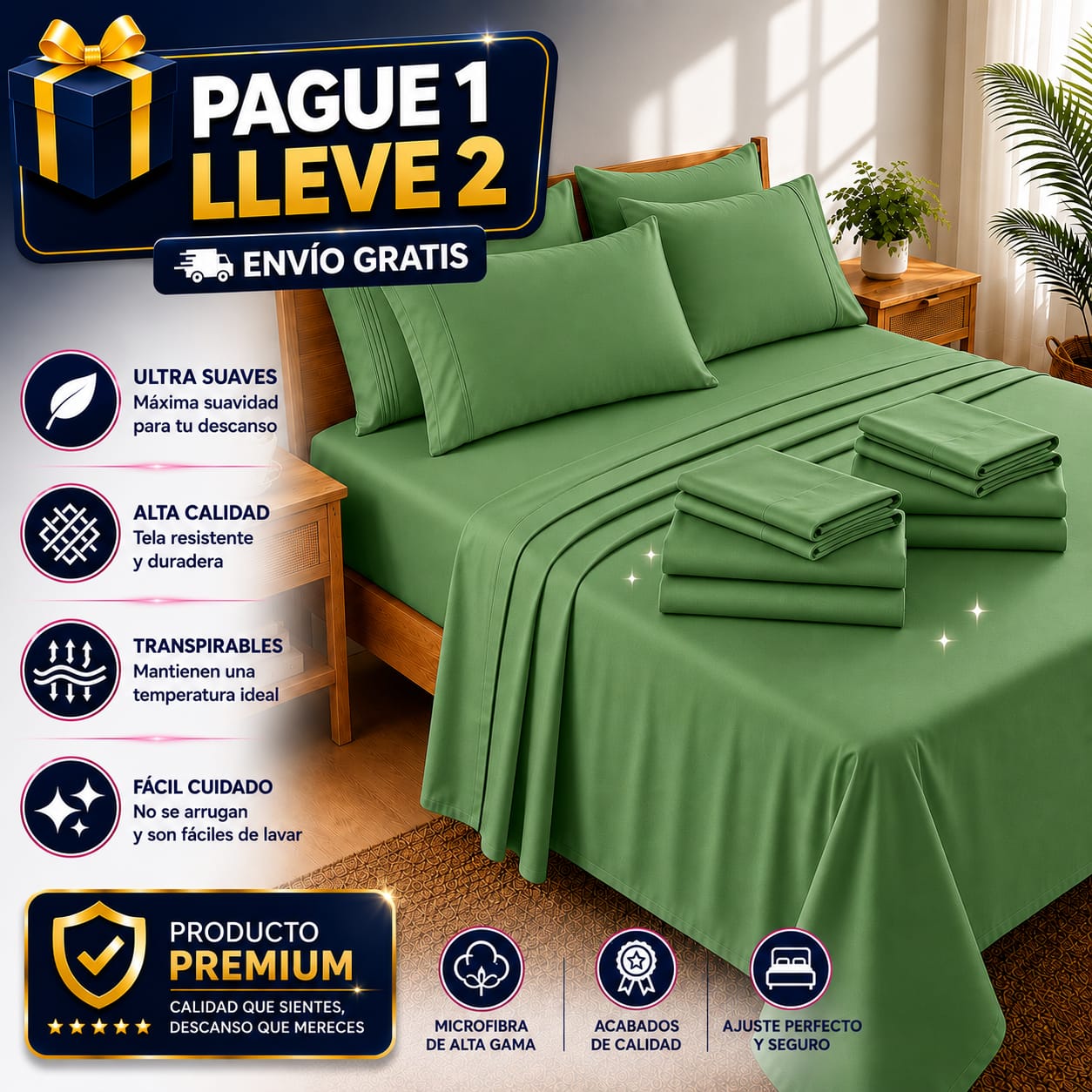 OFERTA EN SABANAS PAGUE 1 LLEVE 2 ⭐⭐⭐⭐⭐5/5