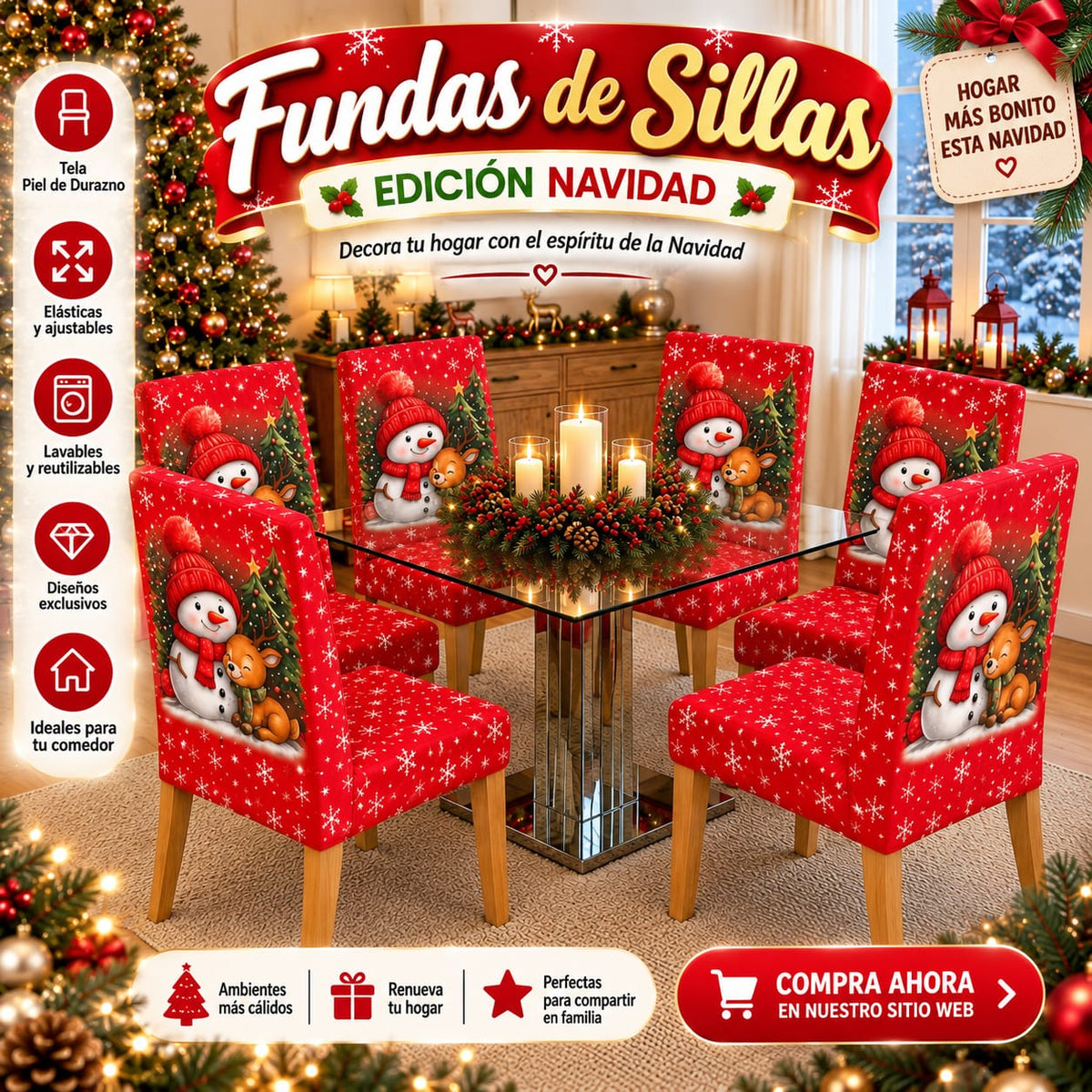 OFERTA EN FUNDAS EDICION NAVIDAD 🎄⭐⭐⭐⭐⭐5/5🎄