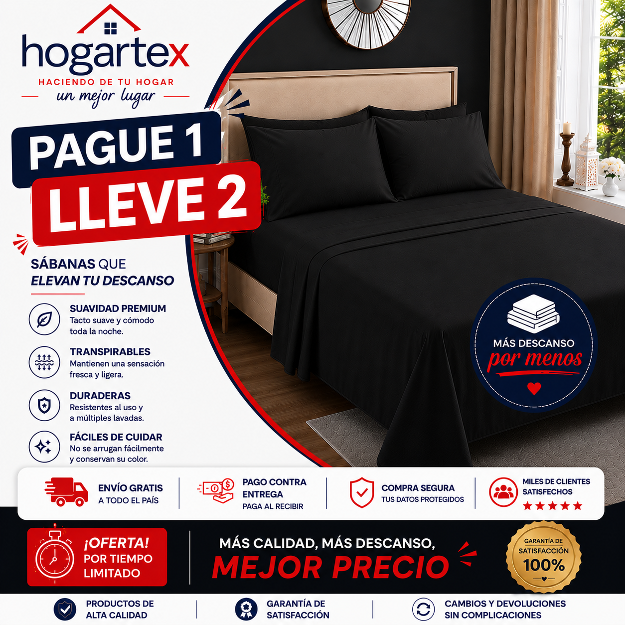 OFERTA EN SABANAS PAGUE 1 LLEVE 2 ⭐⭐⭐⭐⭐5/5