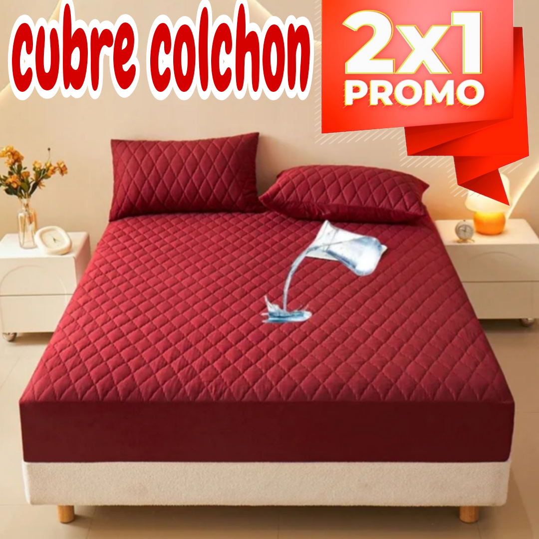 PROMOCION EN CUBRE COLCHON PAGUE 1 LLEVE 2 +4 fundas de almohada  ⭐⭐⭐⭐⭐5/5