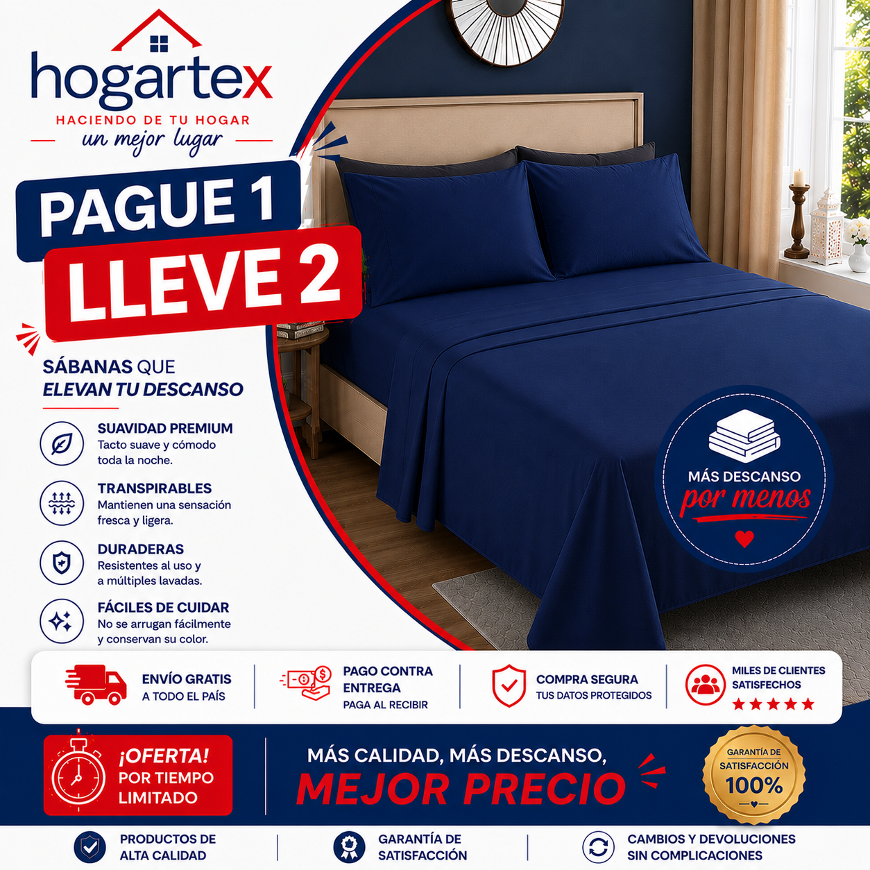 OFERTA EN SABANAS PAGUE 1 LLEVE 2 ⭐⭐⭐⭐⭐5/5