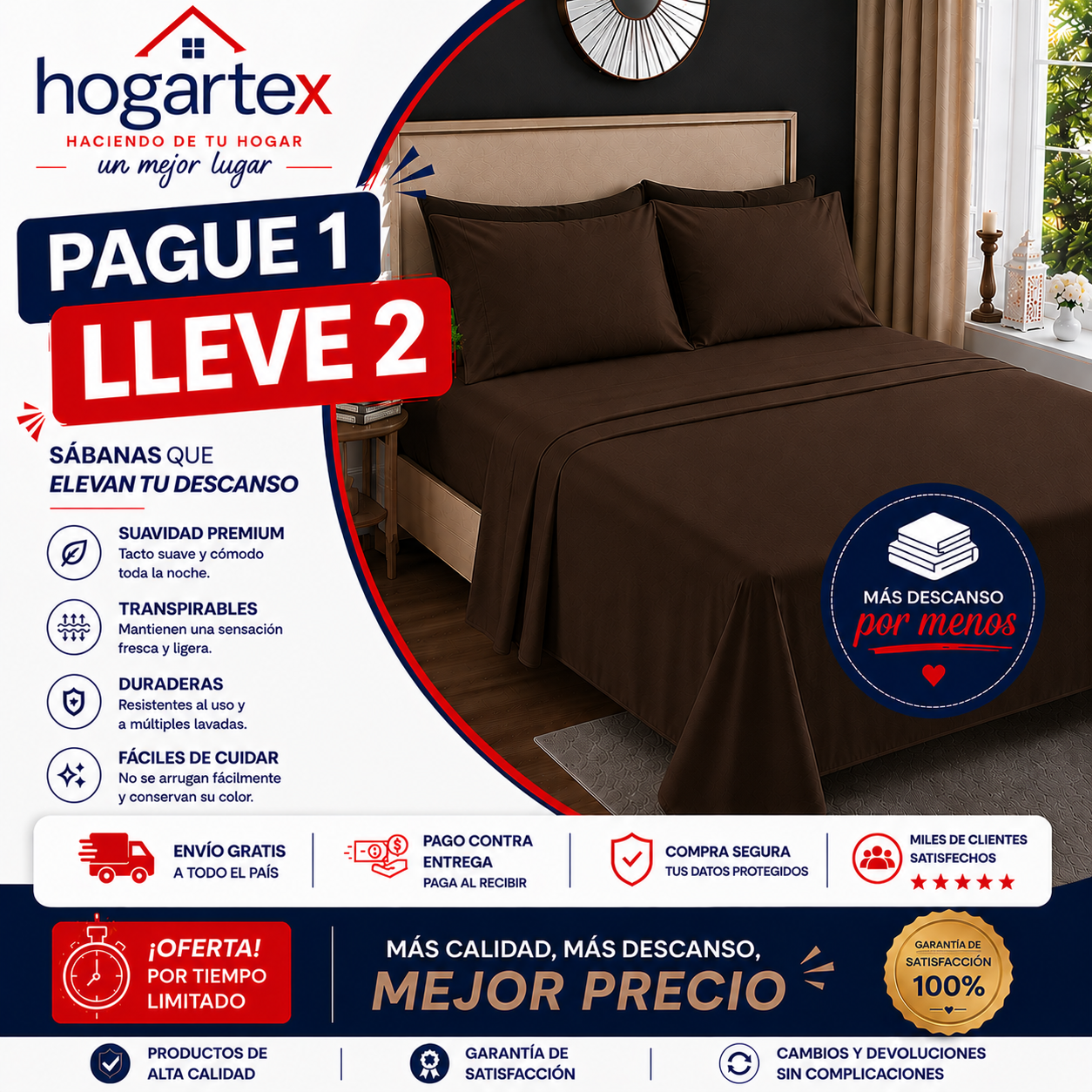 OFERTA EN SABANAS PAGUE 1 LLEVE 2 ⭐⭐⭐⭐⭐5/5