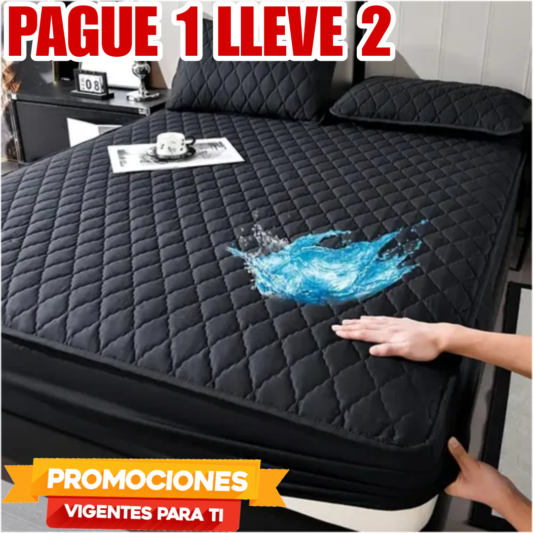 PROMOCION EN CUBRE COLCHON PAGUE 1 LLEVE 2 +4 fundas de almohada  ⭐⭐⭐⭐⭐5/5